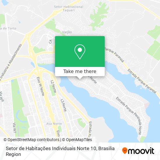 Setor de Habitações Individuais Norte 10 map