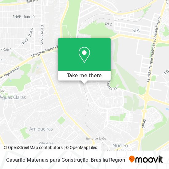 Casarão Materiais para Construção map
