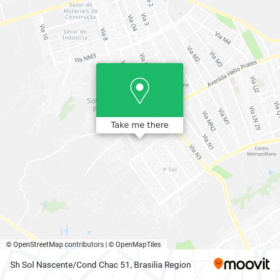 Sh Sol Nascente/Cond Chac 51 map