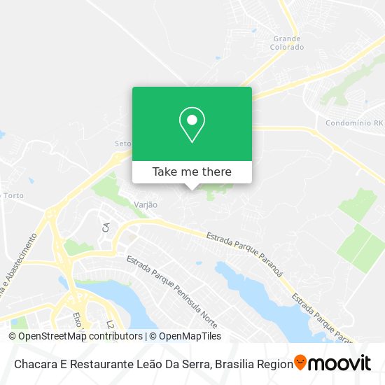Chacara E Restaurante Leão Da Serra map