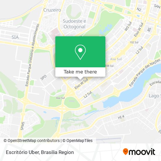 Escritório Uber map