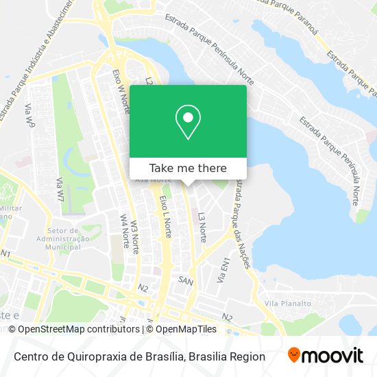 Centro de Quiropraxia de Brasília map