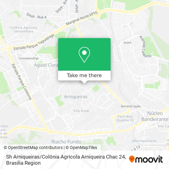 Sh Arniqueiras / Colônia Agrícola Arniqueira Chac 24 map