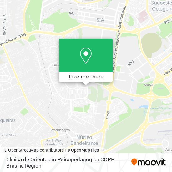 Clínica de Orientacão Psicopedagógica COPP map