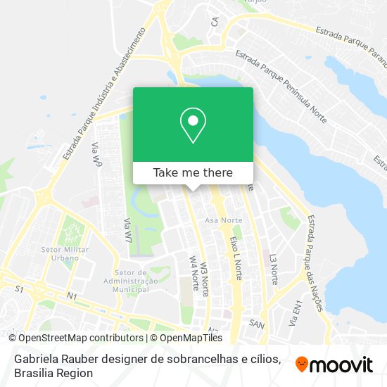 Gabriela Rauber designer de sobrancelhas e cílios map