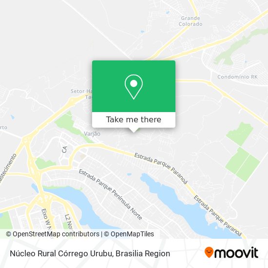 Núcleo Rural Córrego Urubu map