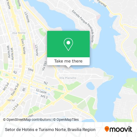 Setor de Hotéis e Turismo Norte map