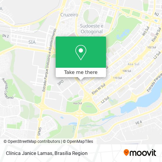 Clínica Janice Lamas map