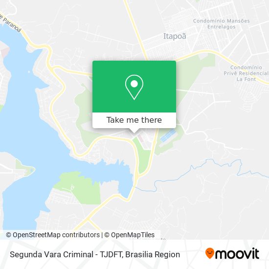 Segunda Vara Criminal - TJDFT map