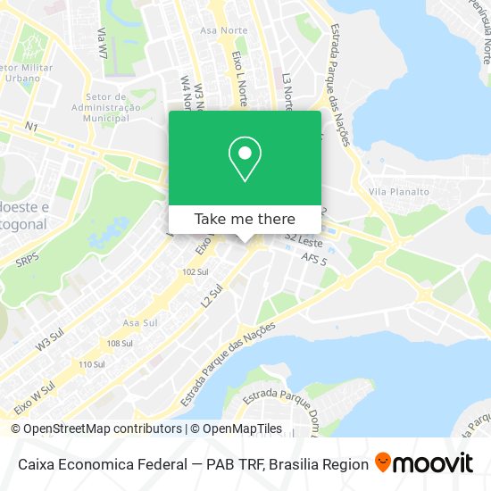 Caixa Economica Federal — PAB TRF map