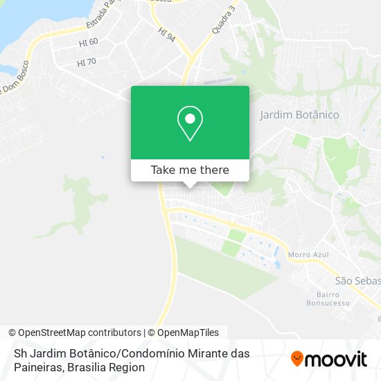Sh Jardim Botânico / Condomínio Mirante das Paineiras map