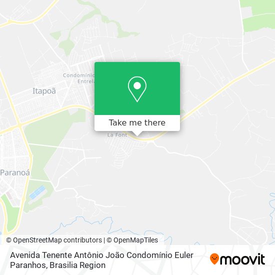 Avenida Tenente Antônio João Condomínio Euler Paranhos map