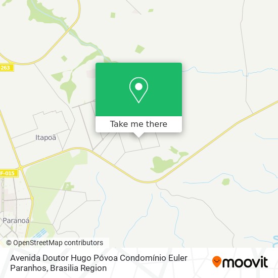 Avenida Doutor Hugo Póvoa Condomínio Euler Paranhos map