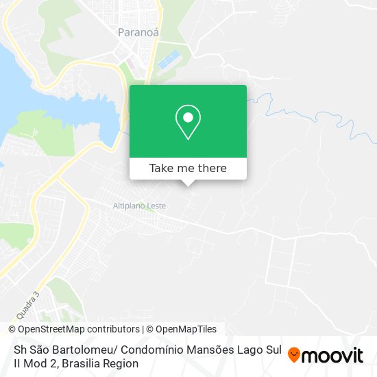 Sh São Bartolomeu/ Condomínio Mansões Lago Sul II Mod 2 map