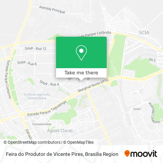 Feira do Produtor de Vicente Pires map