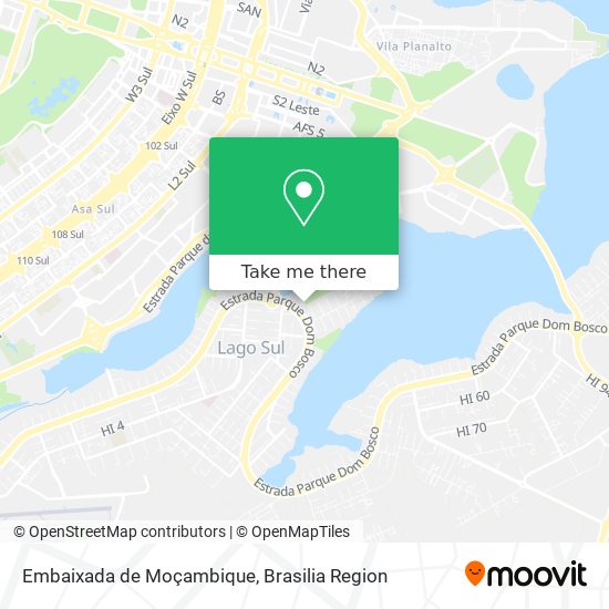 Embaixada de Moçambique map
