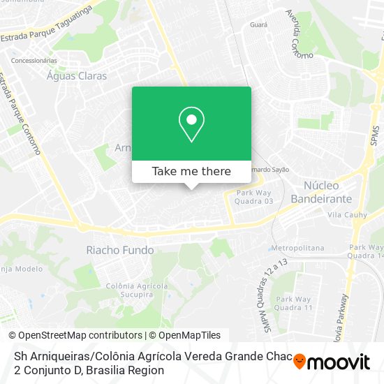 Sh Arniqueiras / Colônia Agrícola Vereda Grande Chac 2 Conjunto D map