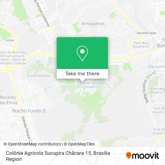 Colônia Agrícola Sucupira Chãcara 15 map