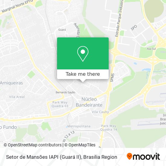 Setor de Mansões IAPI (Guará II) map