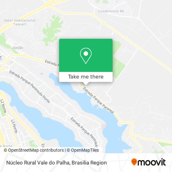 Núcleo Rural Vale do Palha map