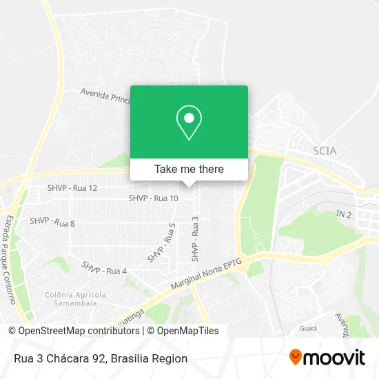 Rua 3 Chácara 92 map