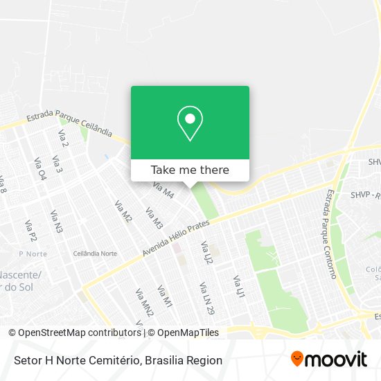 Setor H Norte Cemitério map