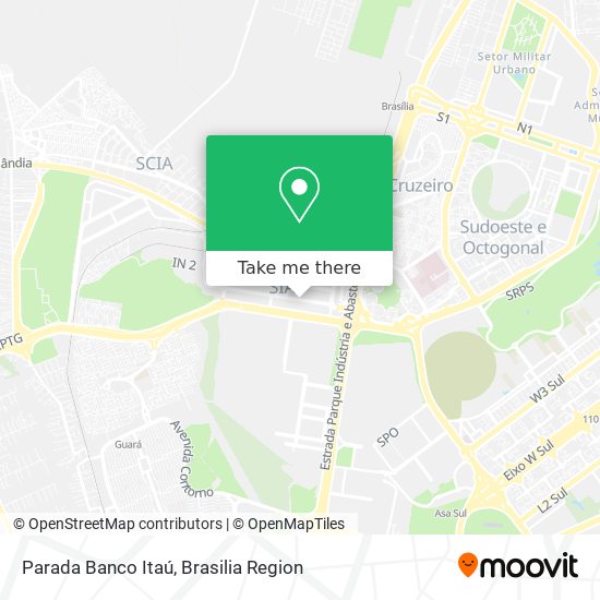 Mapa Parada Banco Itaú