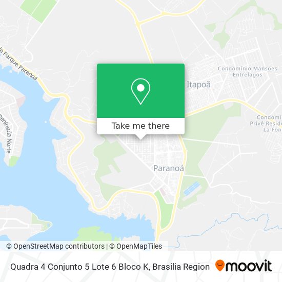 Quadra 4 Conjunto 5 Lote 6 Bloco K map