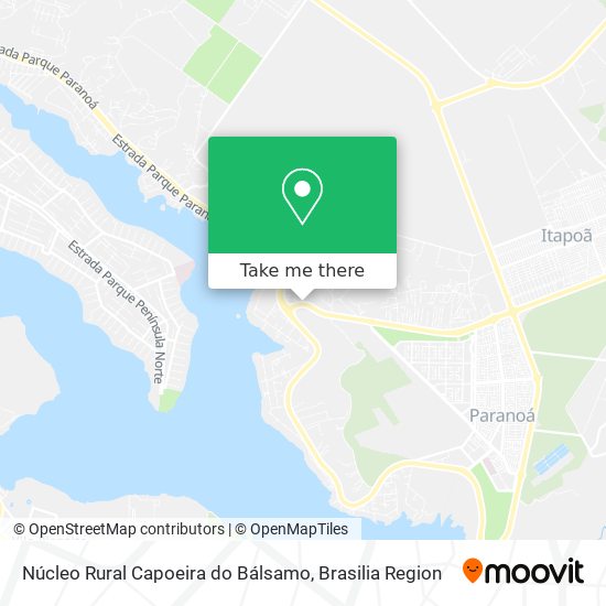 Núcleo Rural Capoeira do Bálsamo map