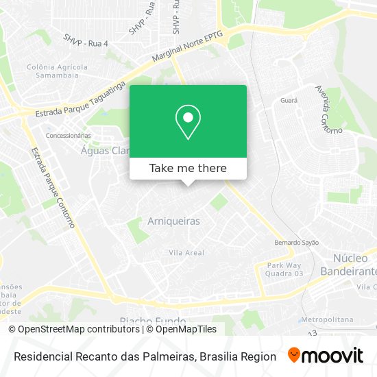 Residencial Recanto das Palmeiras map