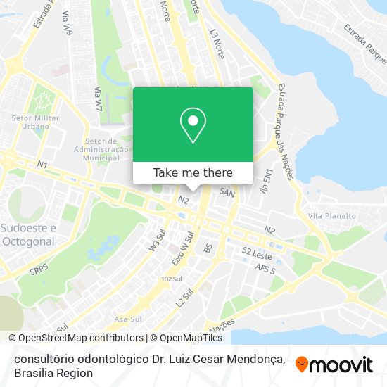 consultório odontológico Dr. Luiz Cesar Mendonça map