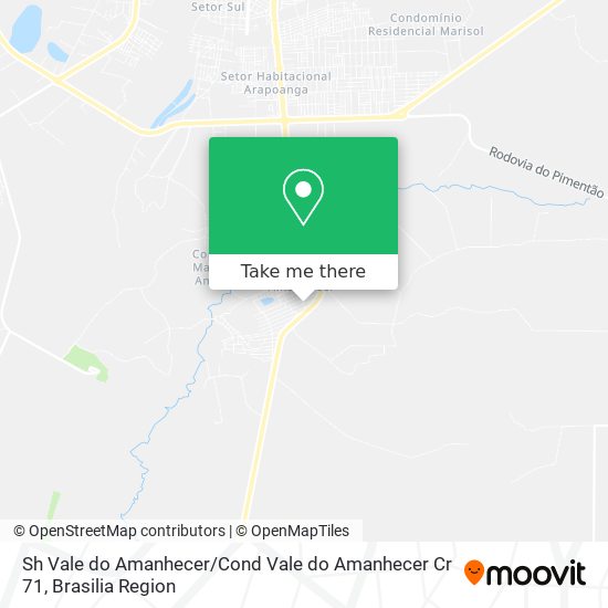 Sh Vale do Amanhecer / Cond Vale do Amanhecer Cr 71 map