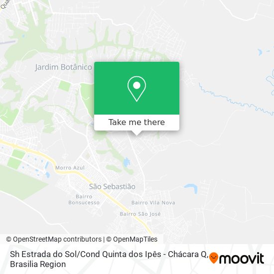 Sh Estrada do Sol / Cond Quinta dos Ipês - Chácara Q map