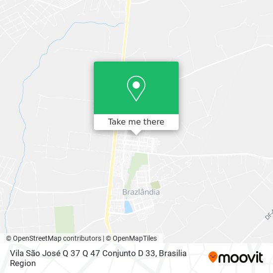 Mapa Vila São José Q 37 Q 47 Conjunto D 33