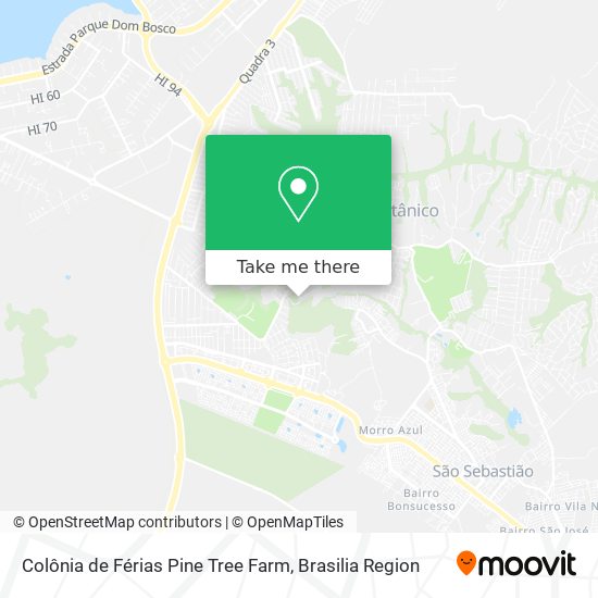 Colônia de Férias Pine Tree Farm map