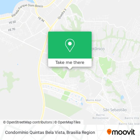 Mapa Condomínio Quintas Bela Vista