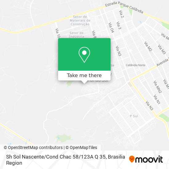 Sh Sol Nascente / Cond Chac 58 / 123A Q 35 map