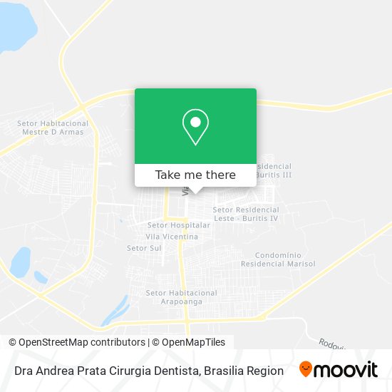 Dra Andrea Prata Cirurgia Dentista map