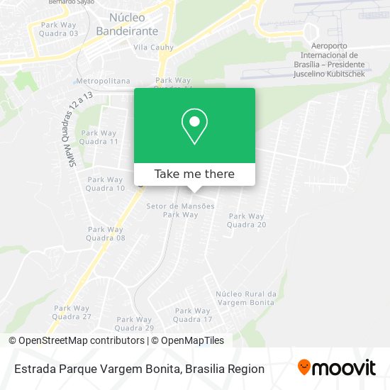 Estrada Parque Vargem Bonita map