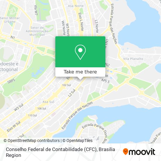 Conselho Federal de Contabilidade (CFC) map