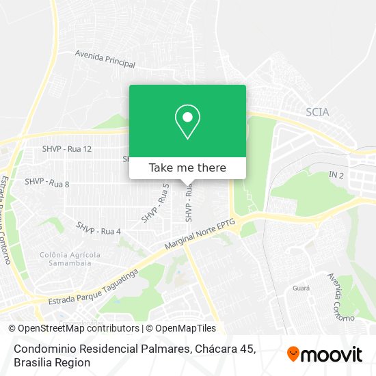 Condominio Residencial Palmares, Chácara 45 map