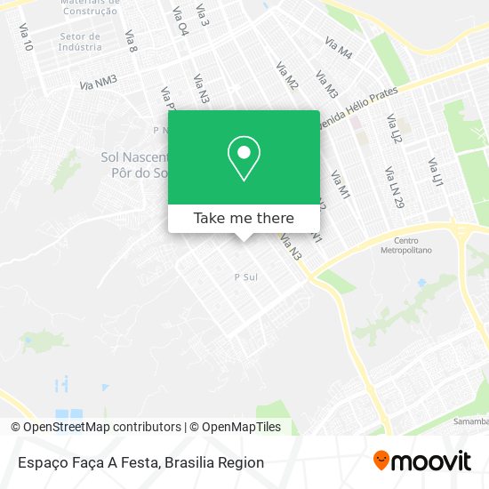 Espaço Faça A Festa map