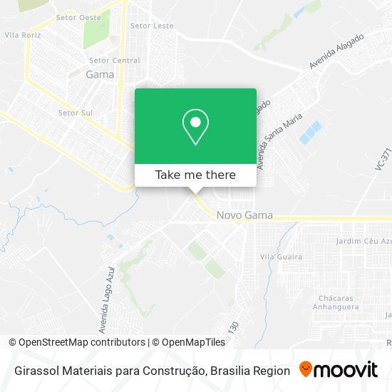 Girassol Materiais para Construção map