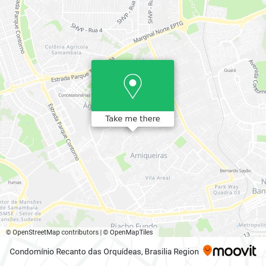 Condomínio Recanto das Orquídeas map