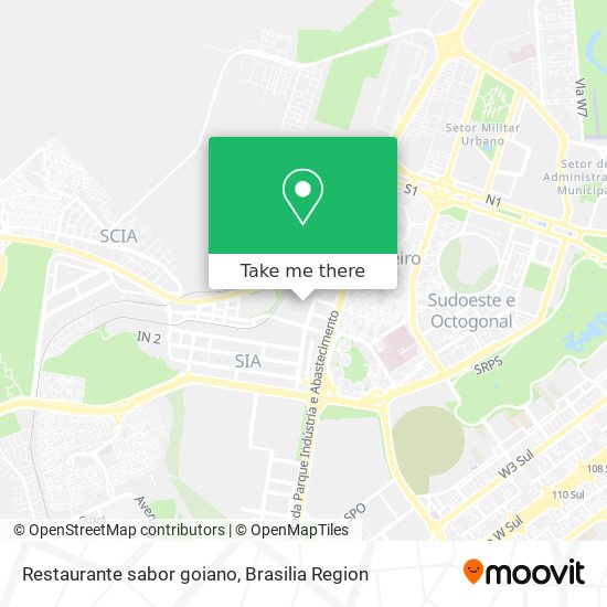 Restaurante sabor goiano map
