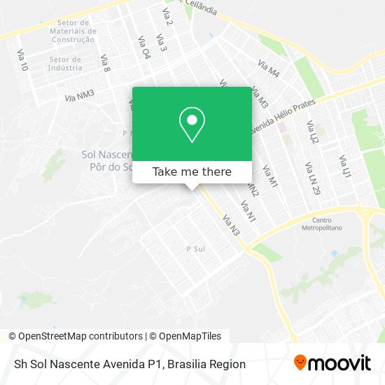 Sh Sol Nascente Avenida P1 map