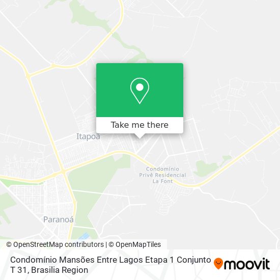 Condomínio Mansões Entre Lagos Etapa 1 Conjunto T 31 map