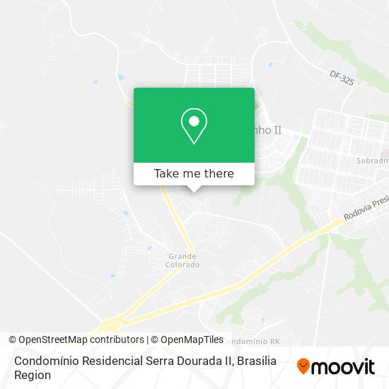 Condomínio Residencial Serra Dourada II map