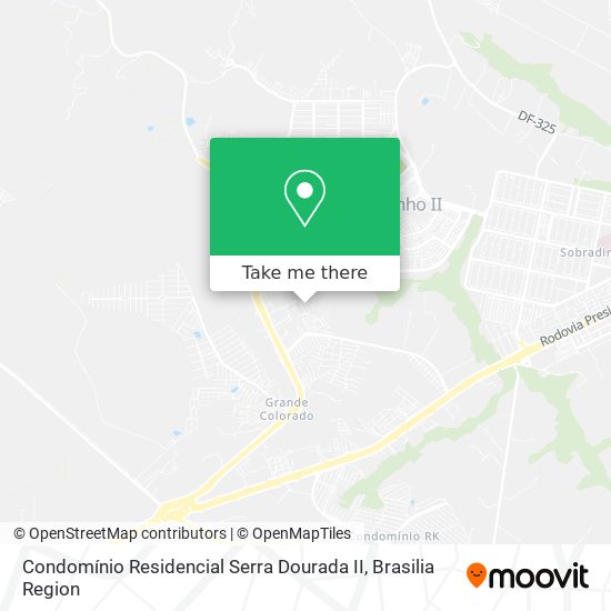 Condomínio Residencial Serra Dourada II map