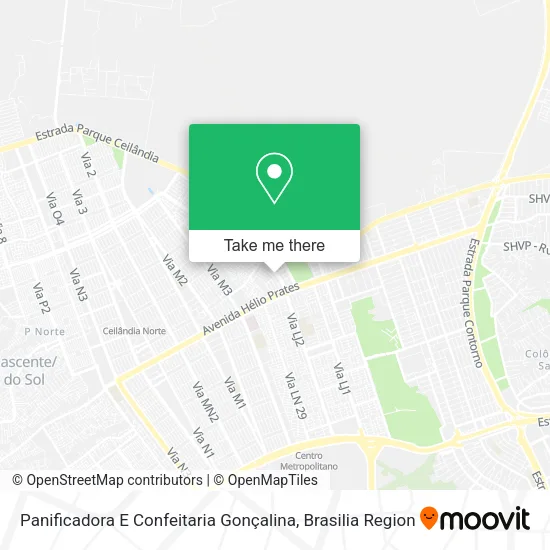 Panificadora E Confeitaria Gonçalina map